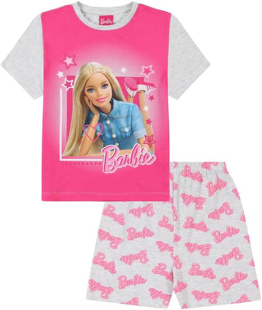 Barbie Girls Short Pink Pyjama Set