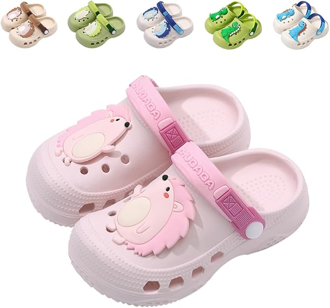 Kids Clogs Boys Girls Dinosaur Clogs Children Garden Sandals Beach Pool Shower Water Shoes