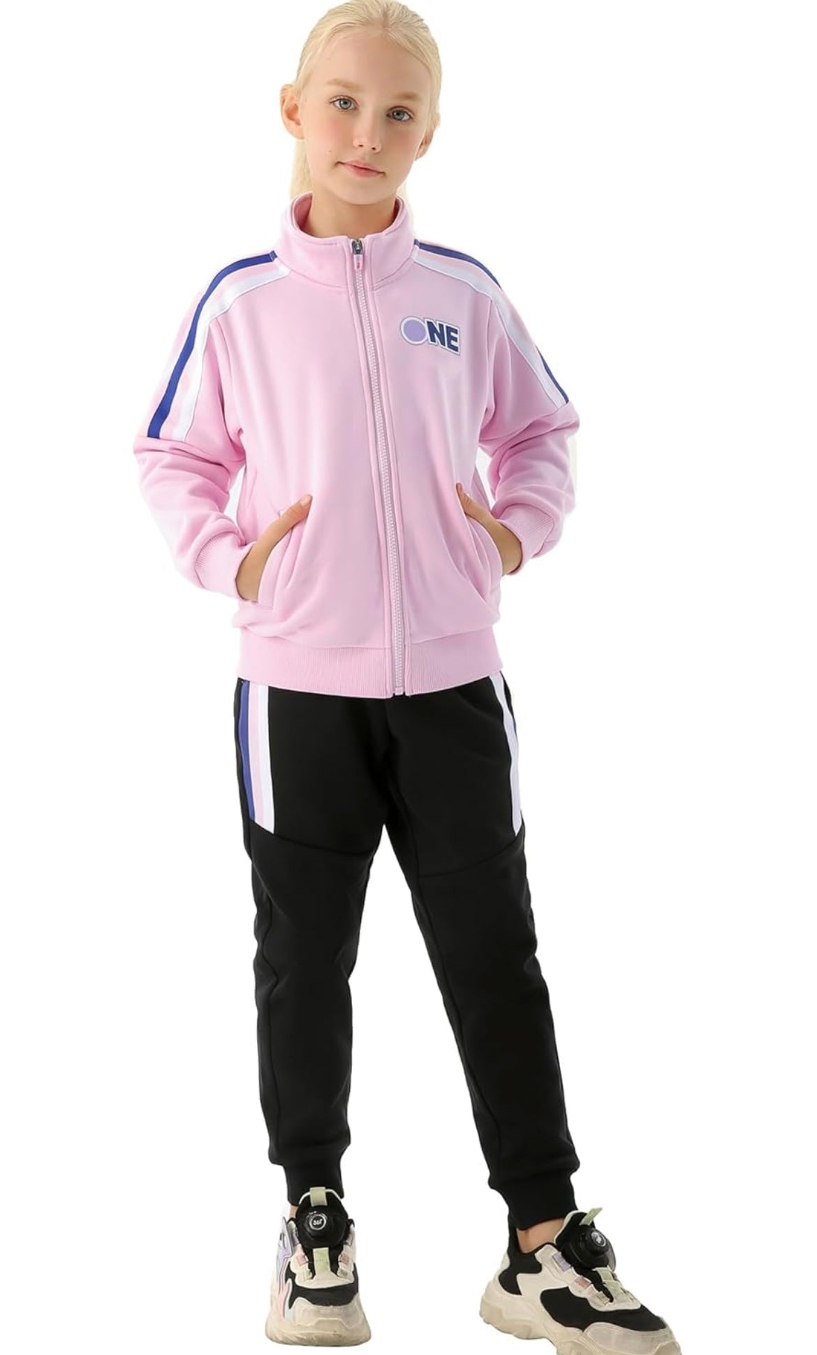 Girl's Tracksuit- 2 Piece Girls' Sweatsuit Set