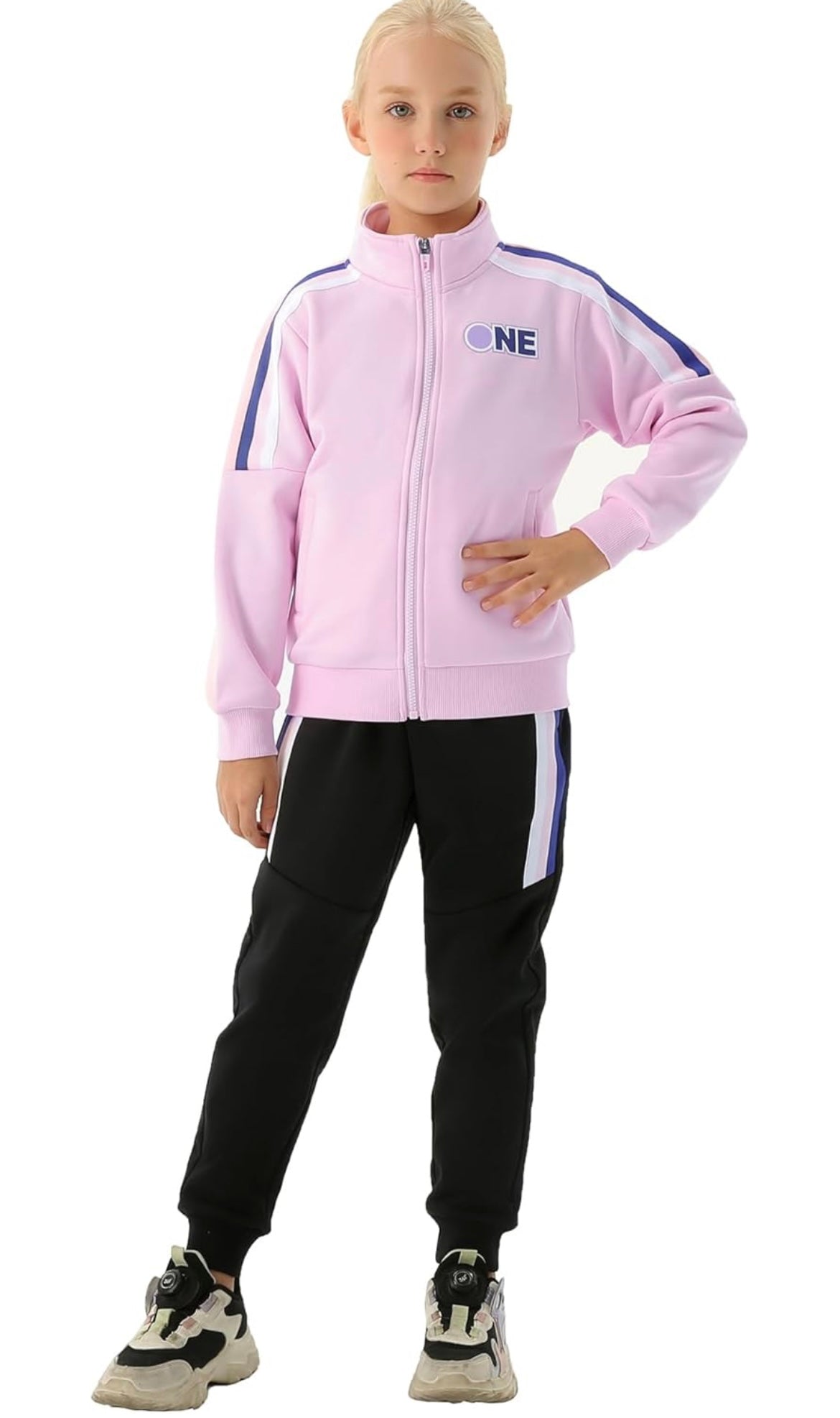 Girl's Tracksuit- 2 Piece Girls' Sweatsuit Set