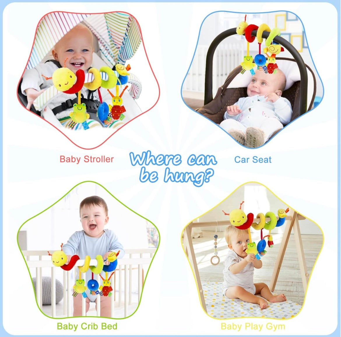 Spiral Pram Toys for Babies