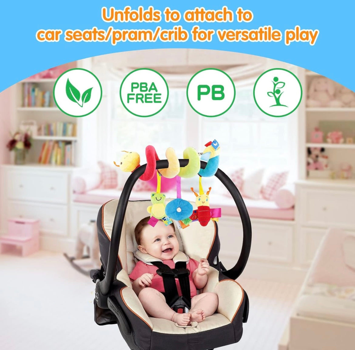 Spiral Pram Toys for Babies