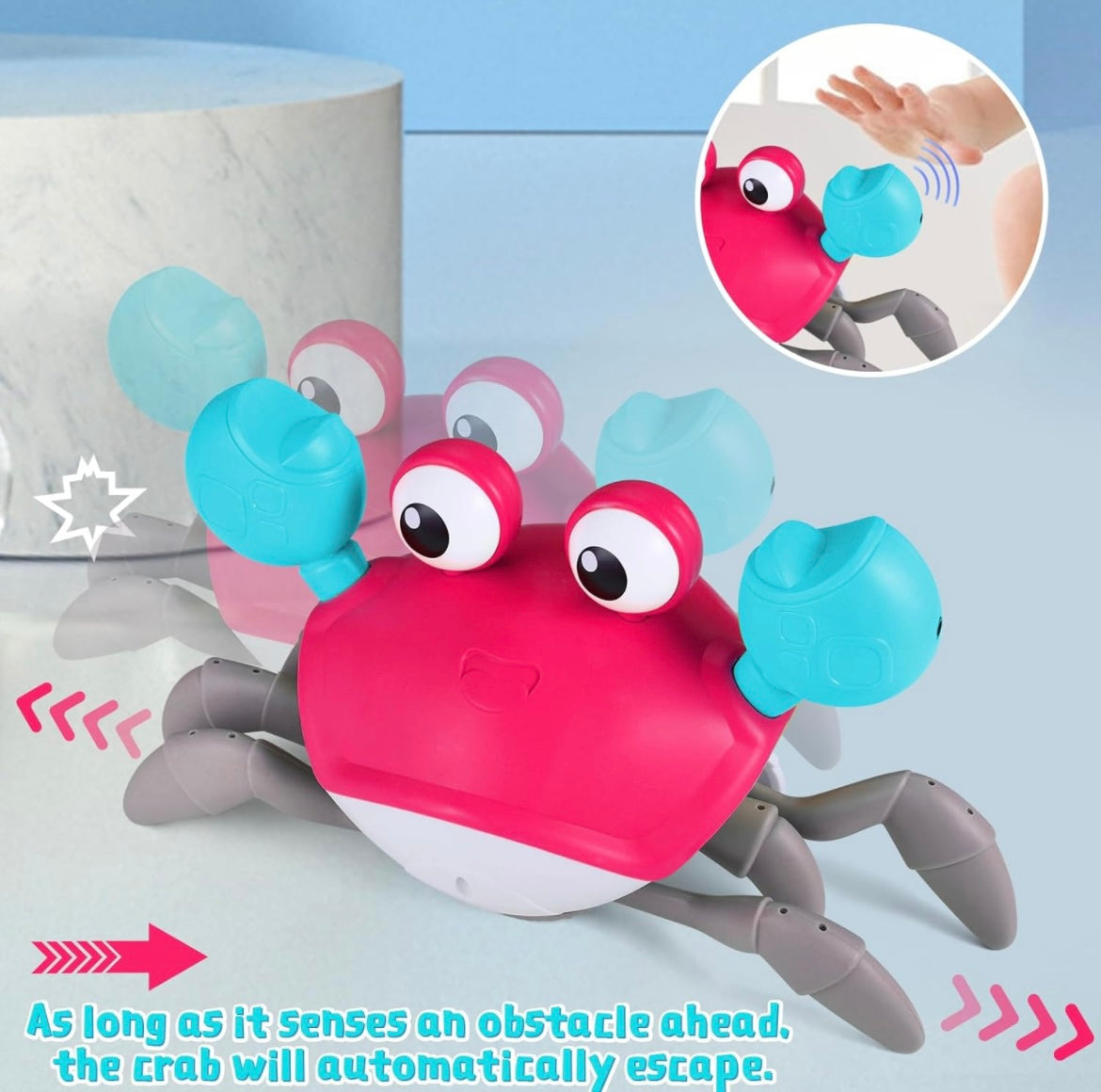 Baby Crawling Crab Toys With Music and Light