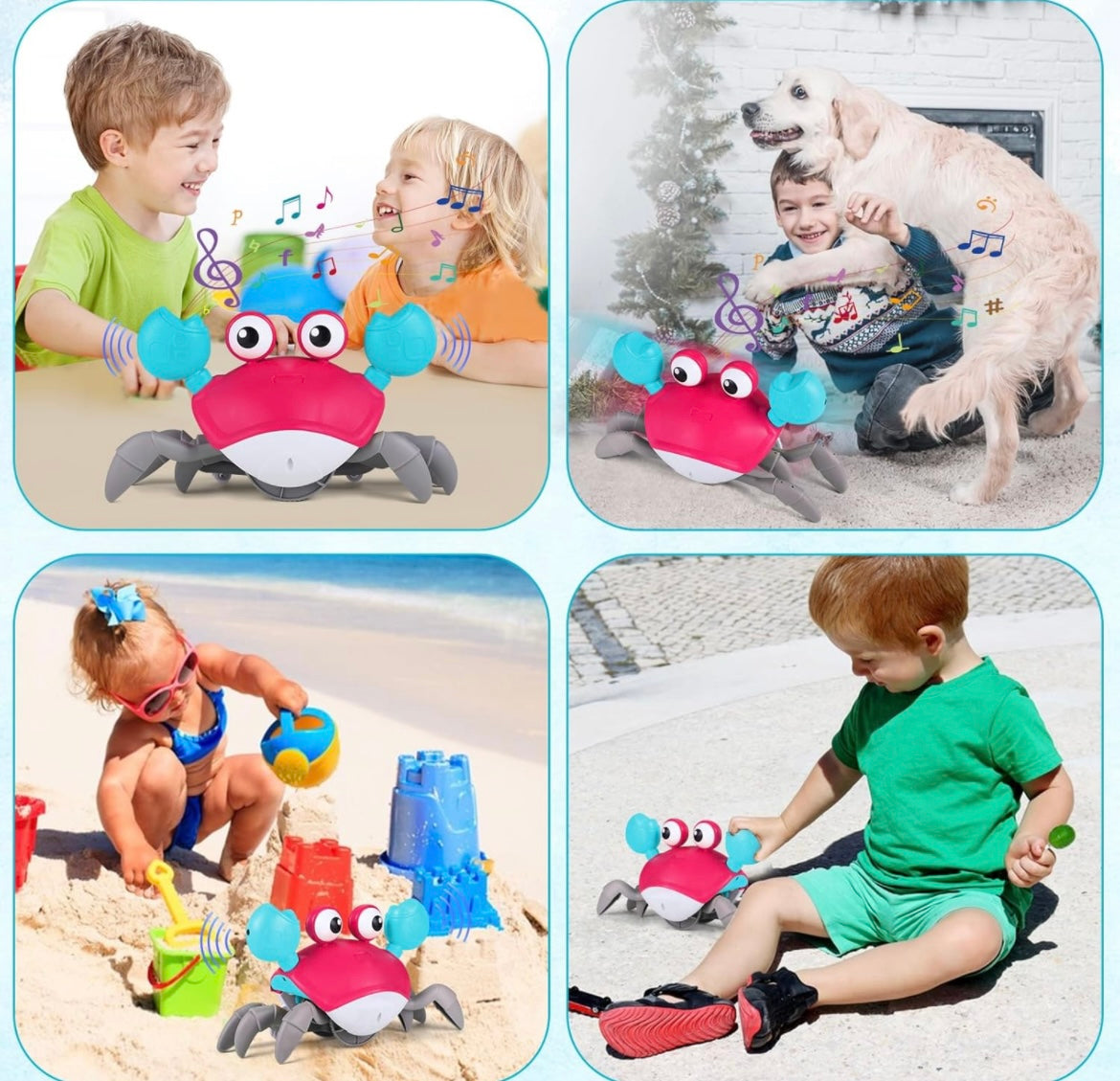 Baby Crawling Crab Toys With Music and Light