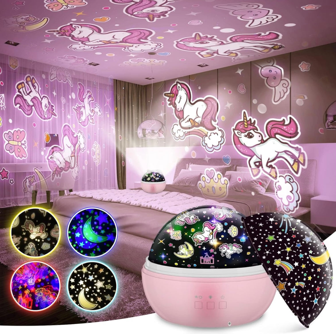 Qukir Star Unicorn Projector