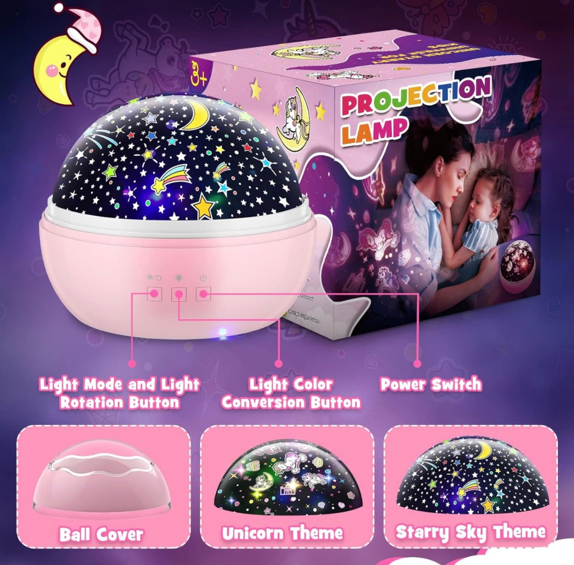 Qukir Star Unicorn Projector