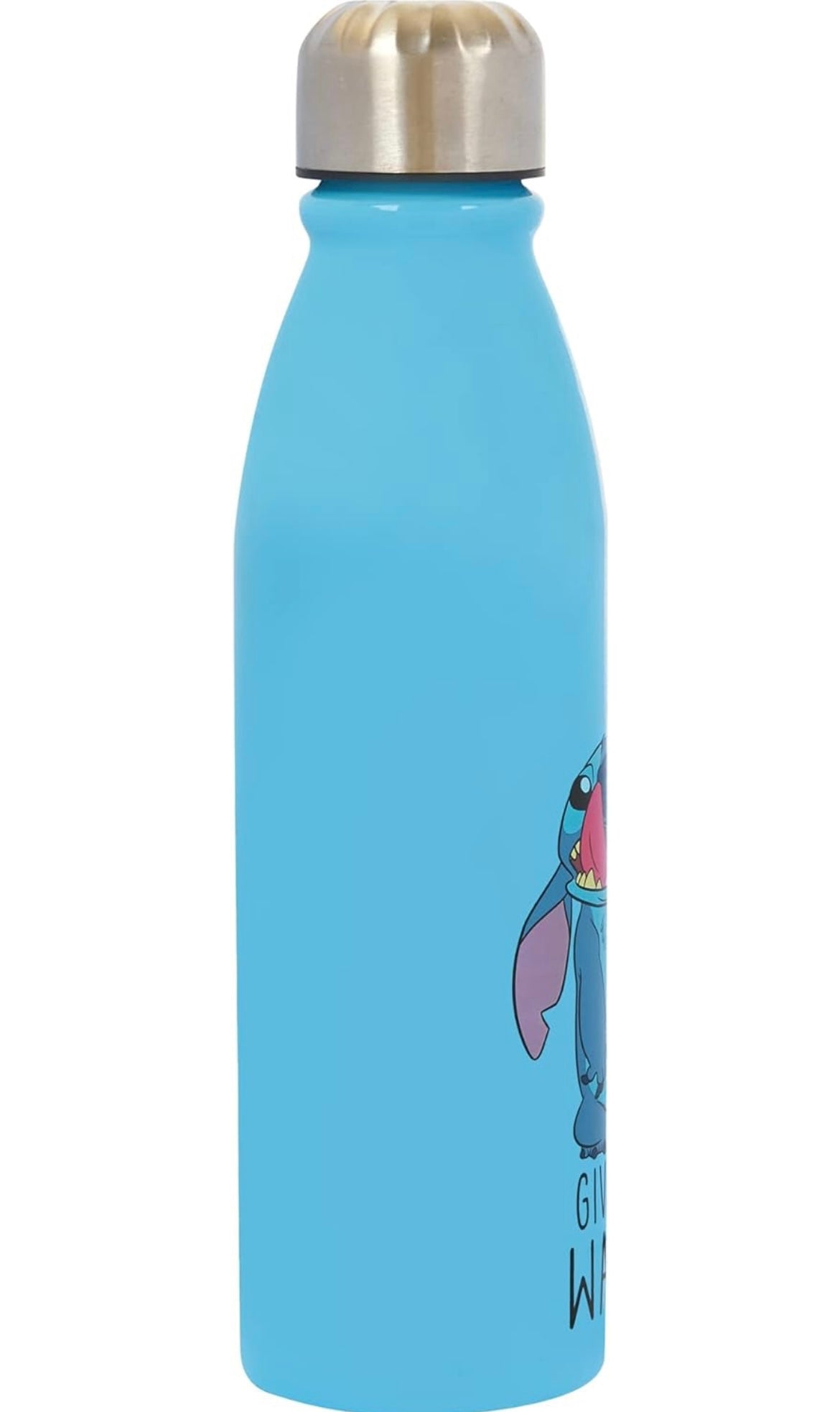 Disney Stitch Aluminum Water Bottle 600ml – Official Merchandise by Polar Gear, Kids - blue