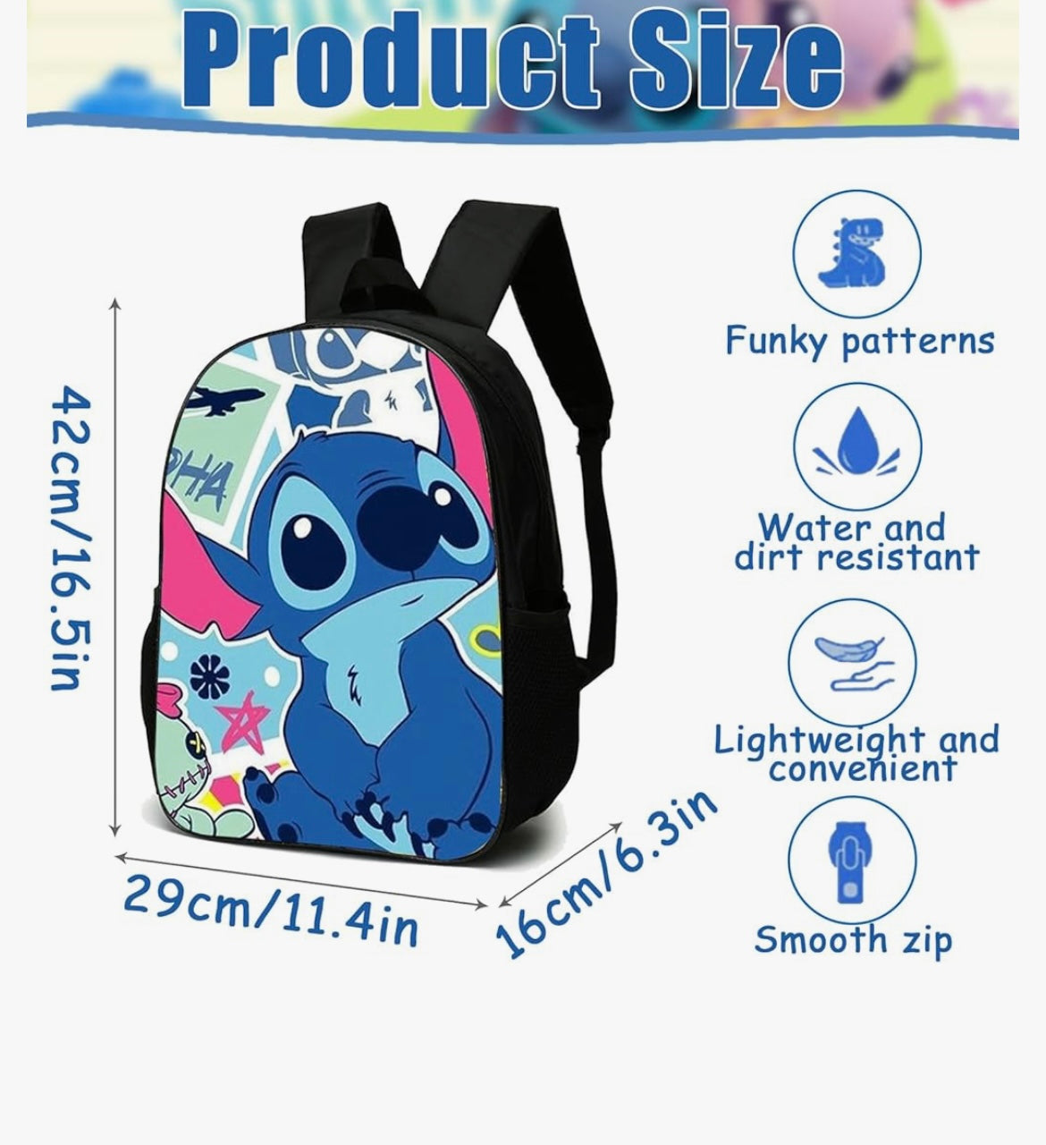 Stitch Backpack,Kids Backpack