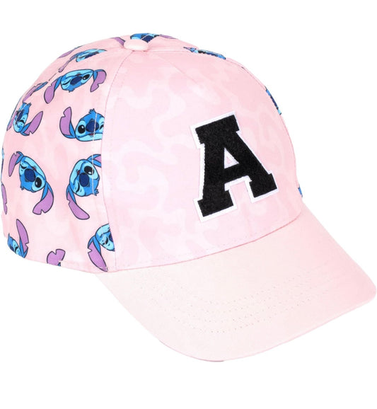 Disney Stitch Personalised Baseball Cap for Girls Embroidered Letter