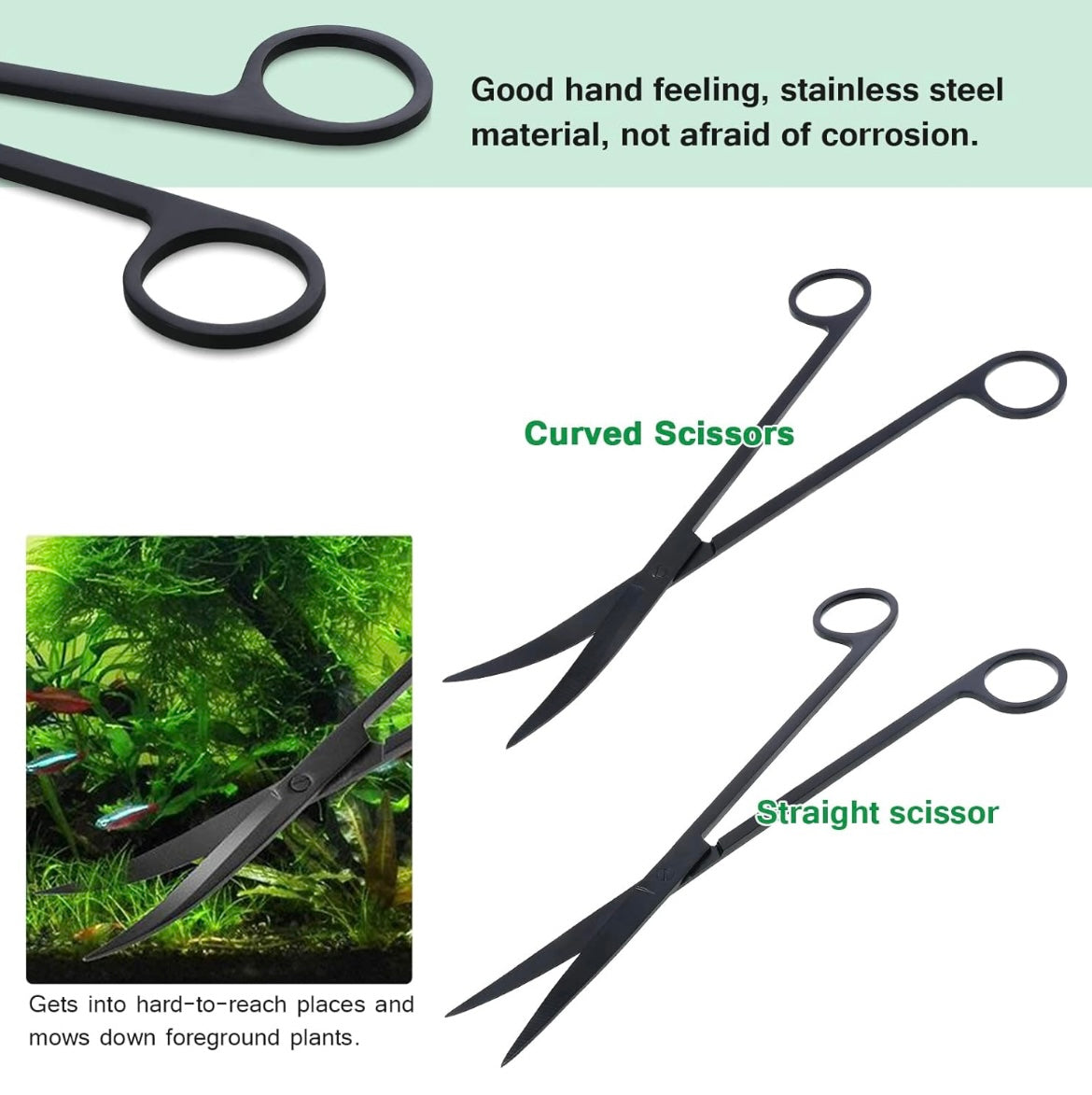 Coolty 7 in 1 Aquatic Plant Aquascaping Tools Kit