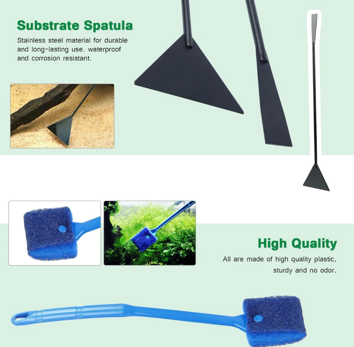 Coolty 7 in 1 Aquatic Plant Aquascaping Tools Kit