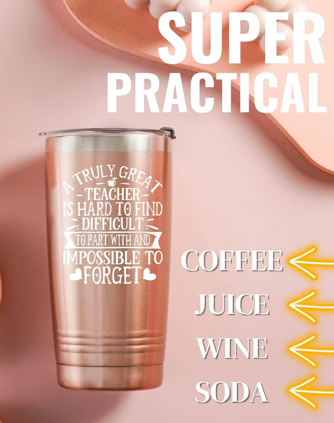 Teacher Gifts Tumbler for Women Men