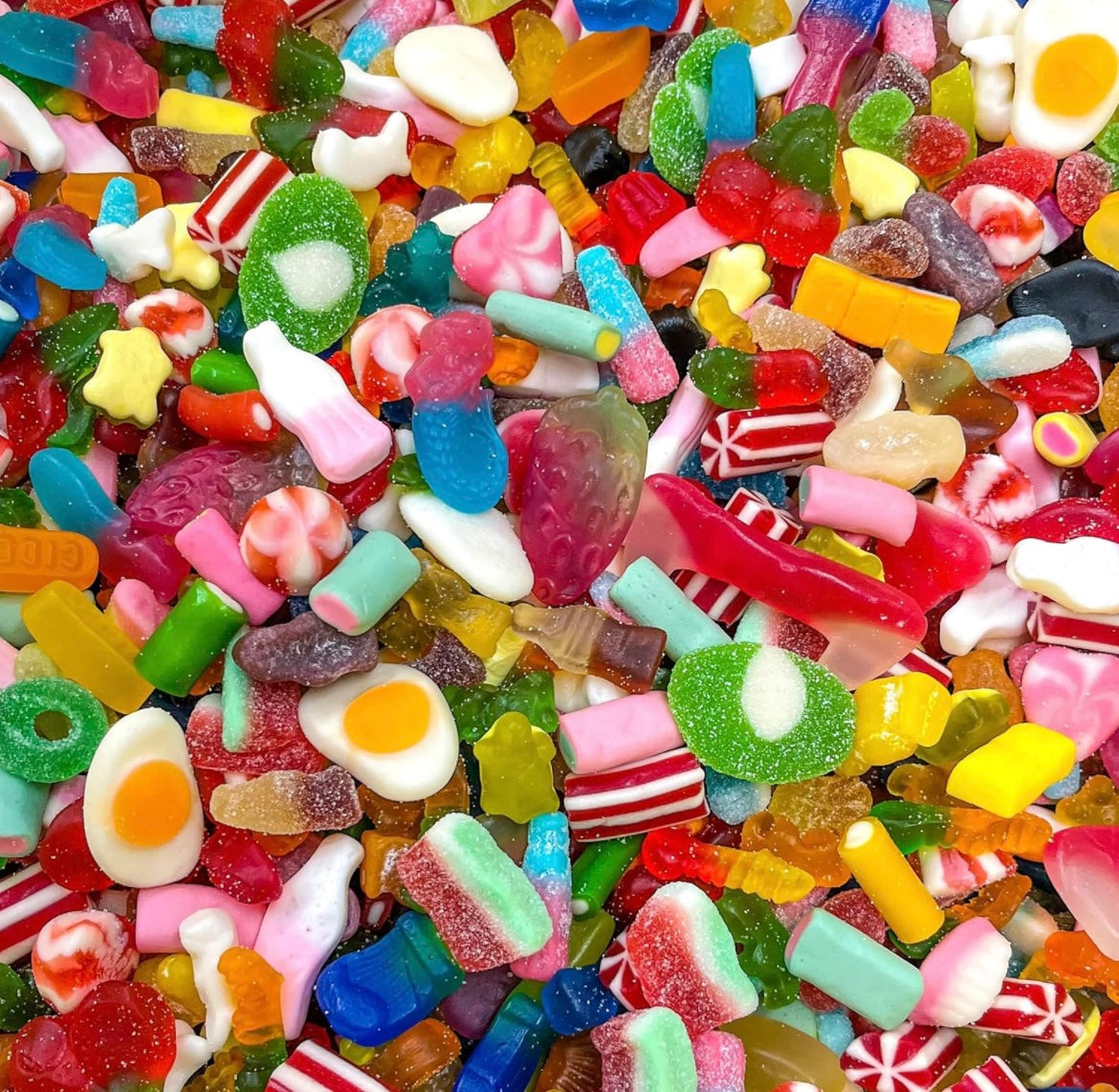 1KG Pick and Mix Sweets - Fizzy, sour and Jelly Sweets