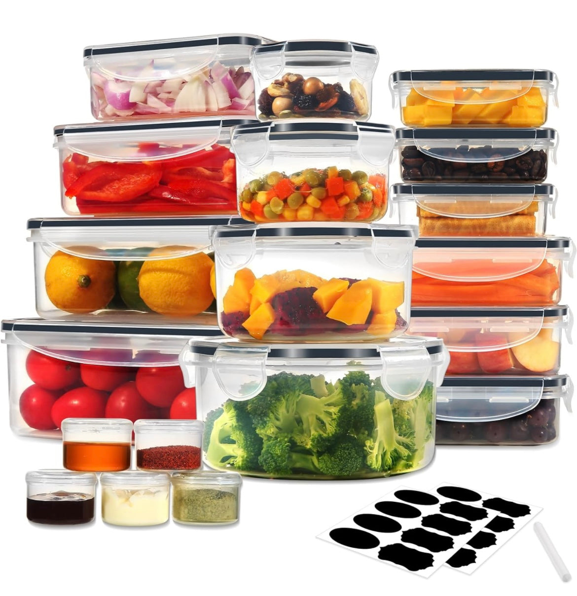 Food Storage Containers with Lids Airtight