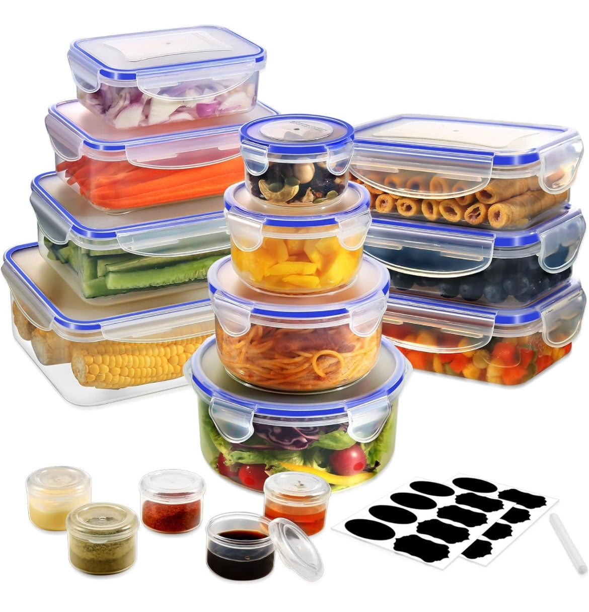 Food Storage Containers with Lids Airtight