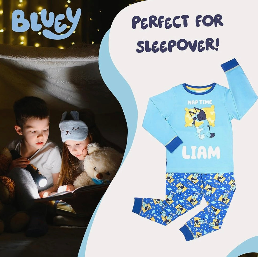 Bluey - Personalised Long Sleeve Pyjama