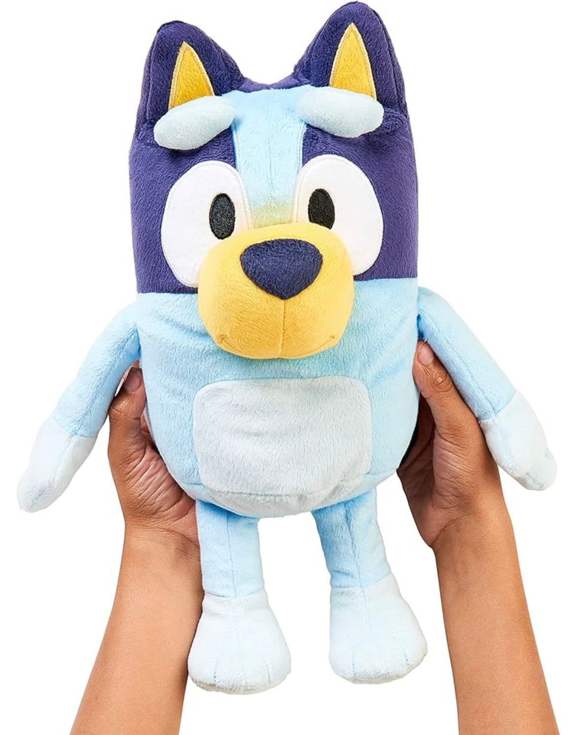 Bluey Large 30cm Talking Sounds Plush: Official Collectable Character Cuddly Jumbo Soft Toy, Blue