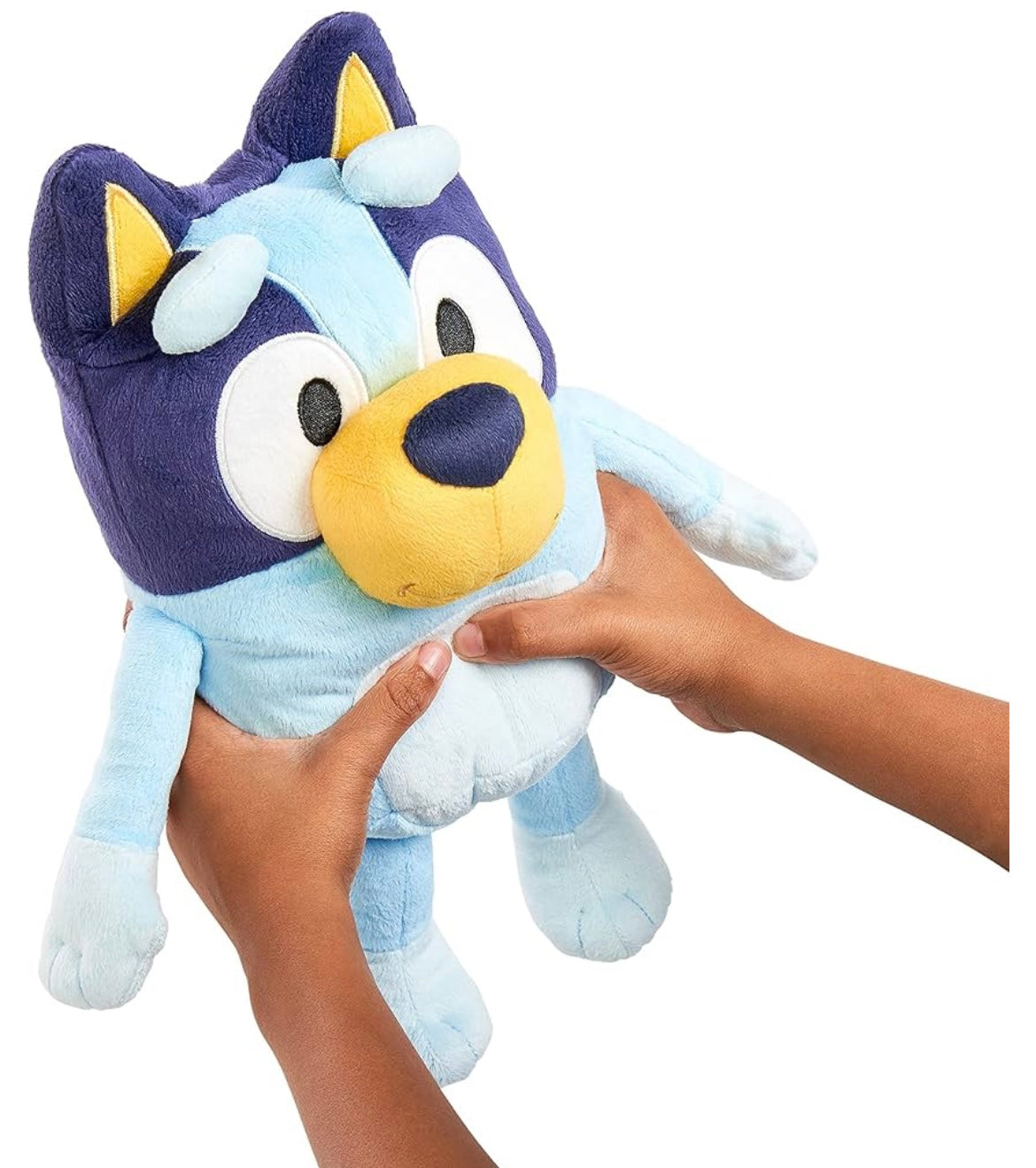 Bluey Large 30cm Talking Sounds Plush: Official Collectable Character Cuddly Jumbo Soft Toy, Blue