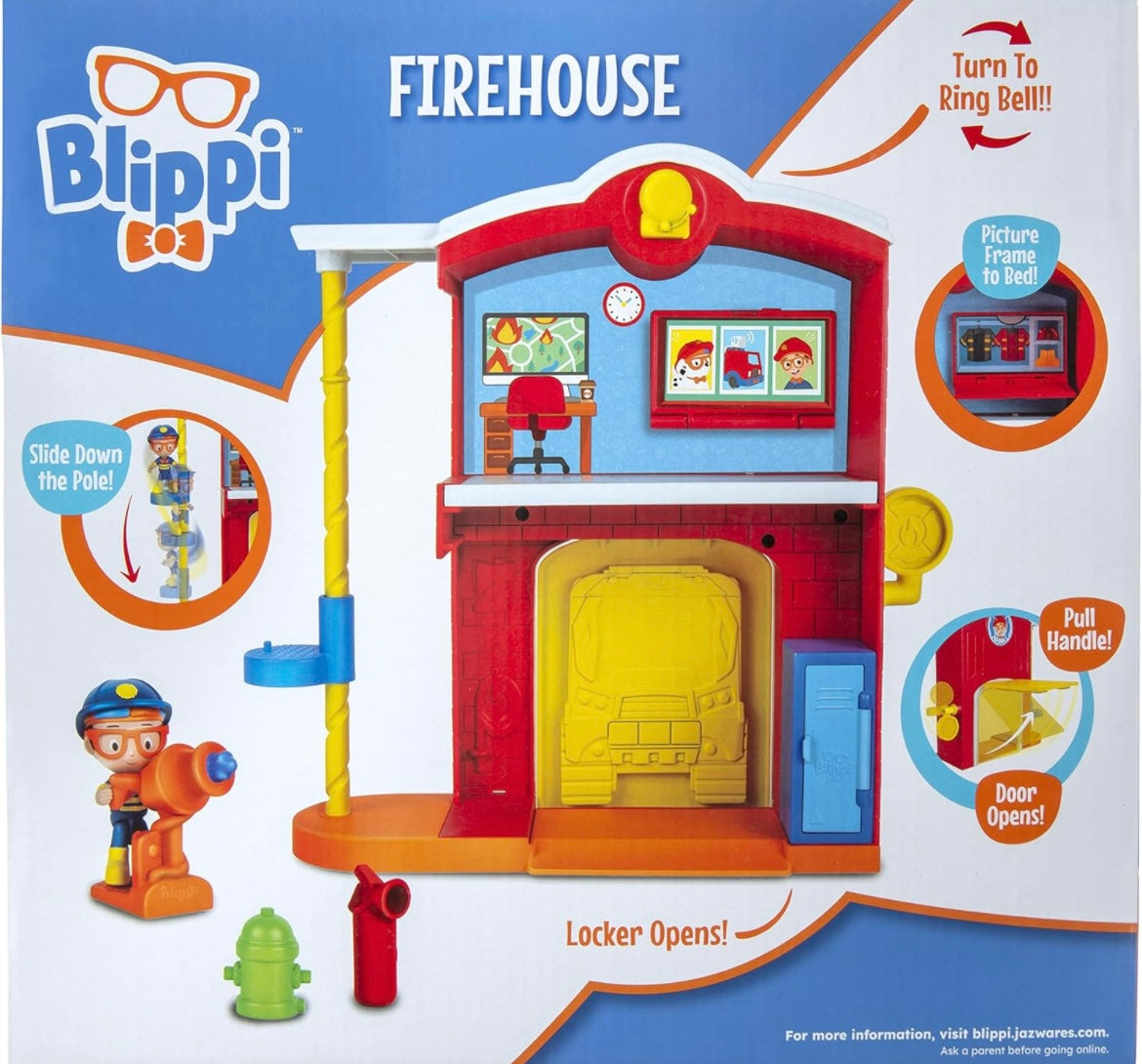 Blippi Firehouse Playset