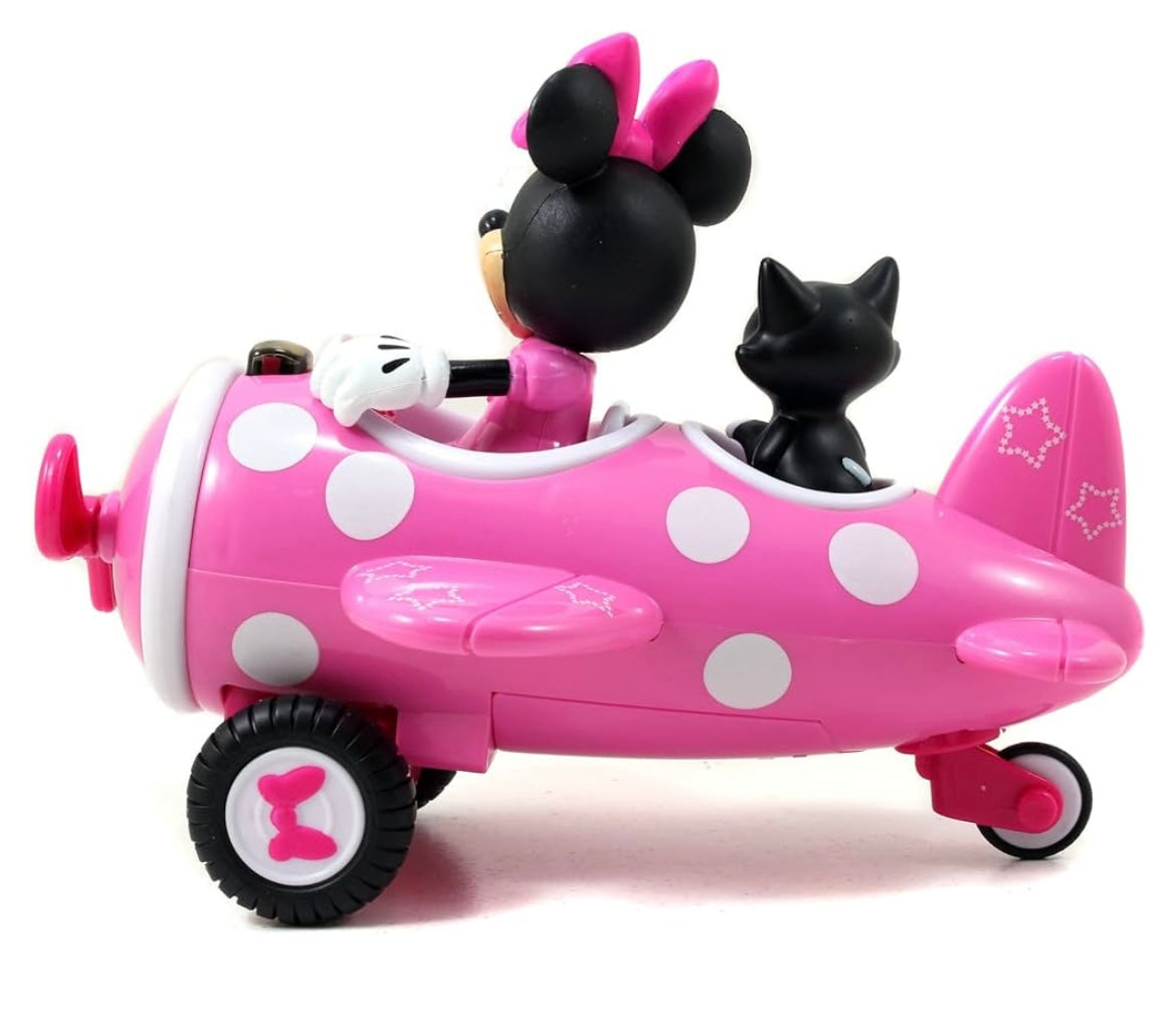 Jada 253074003 Minnie Roadster Plane,White,pink