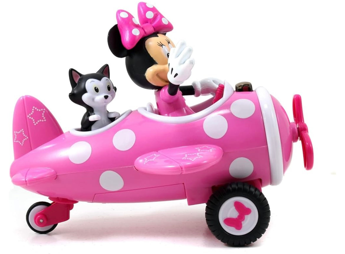 Jada 253074003 Minnie Roadster Plane,White,pink