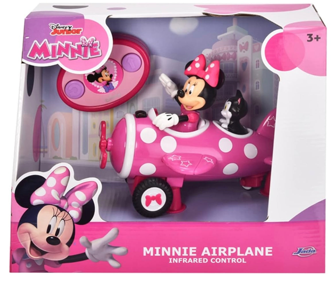 Jada 253074003 Minnie Roadster Plane,White,pink