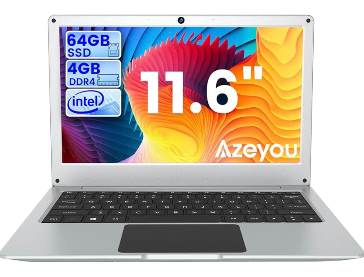 Azeyou 11.6 Inch Laptop HD Display - Windows 10 Laptop