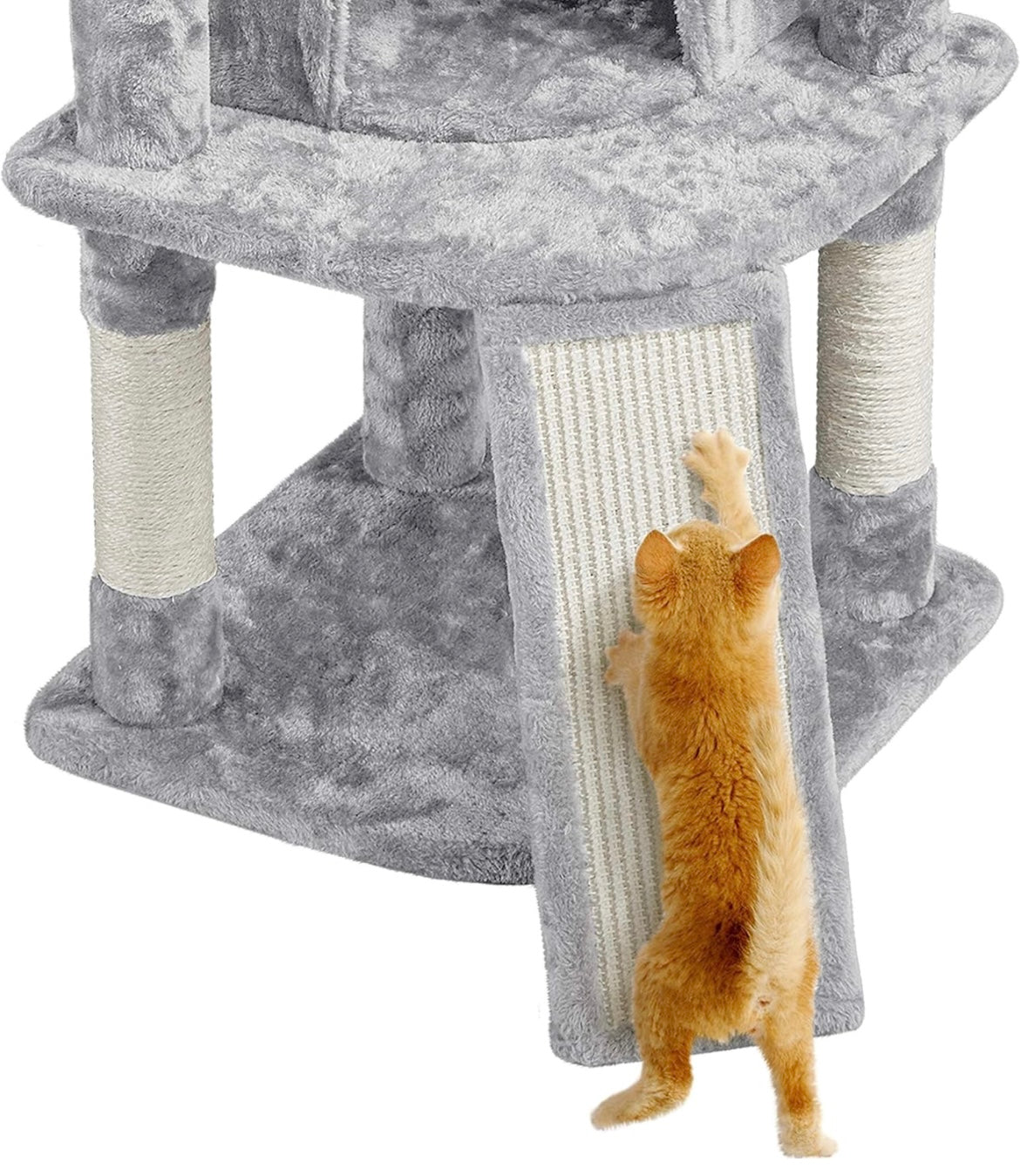 Yaheetech Cat Tree, 107cm Cat Tower for Indoor Cats, Cat Climbing Tree with 5 Scratching Posts