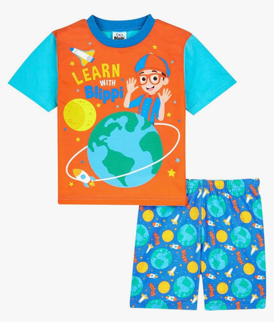 Blippi Boys Pyjamas, Short PJs Set