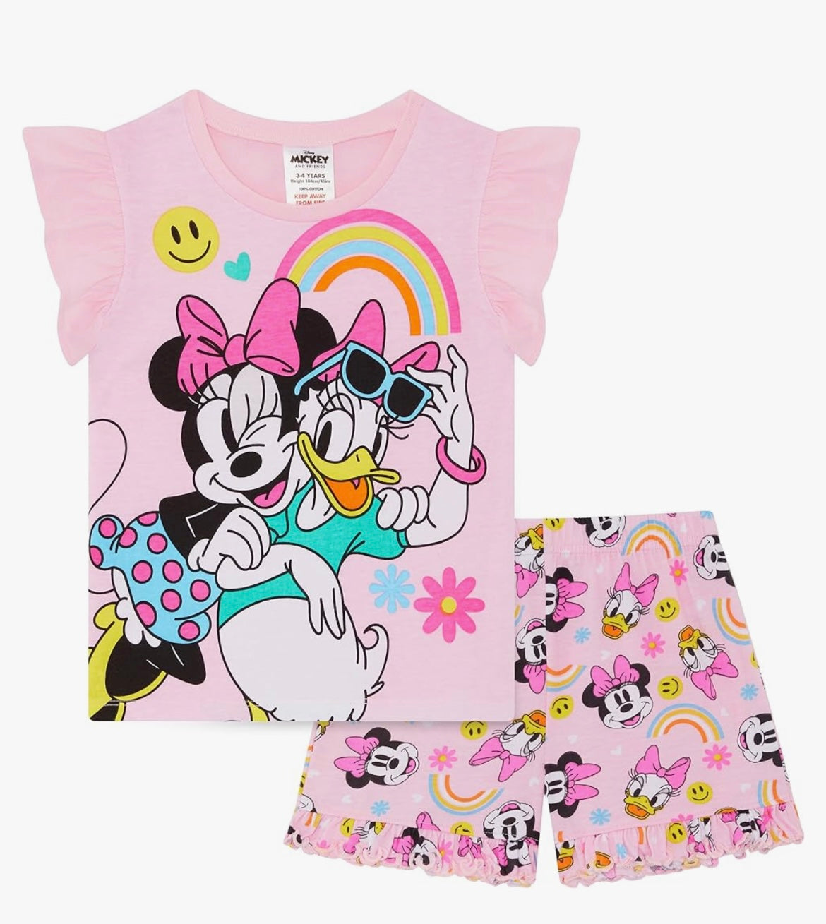 Minnie Mouse & Daisy Duck Girls Short Pyjama Set