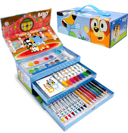 Bluey Kids Art Set 40 Plus Pieces Kids Colouring Sets