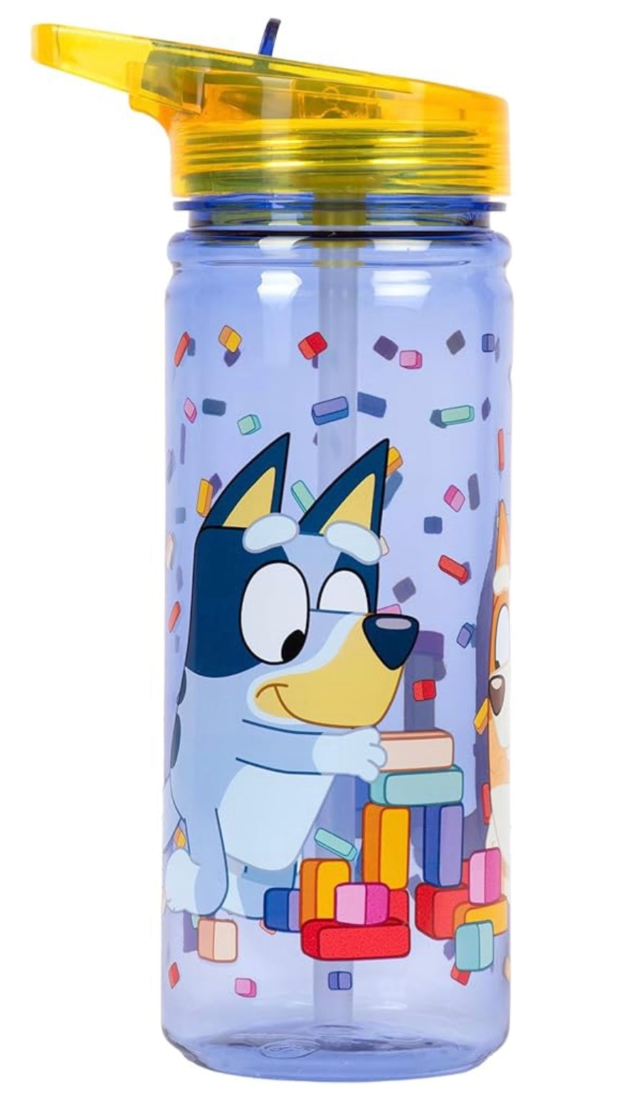 Bluey Plastic Bottle with Straw