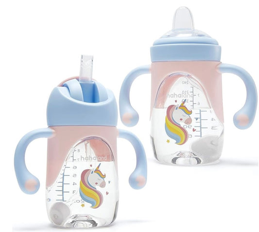 2 in 1 Baby Cups & Sippy Cup with Straw