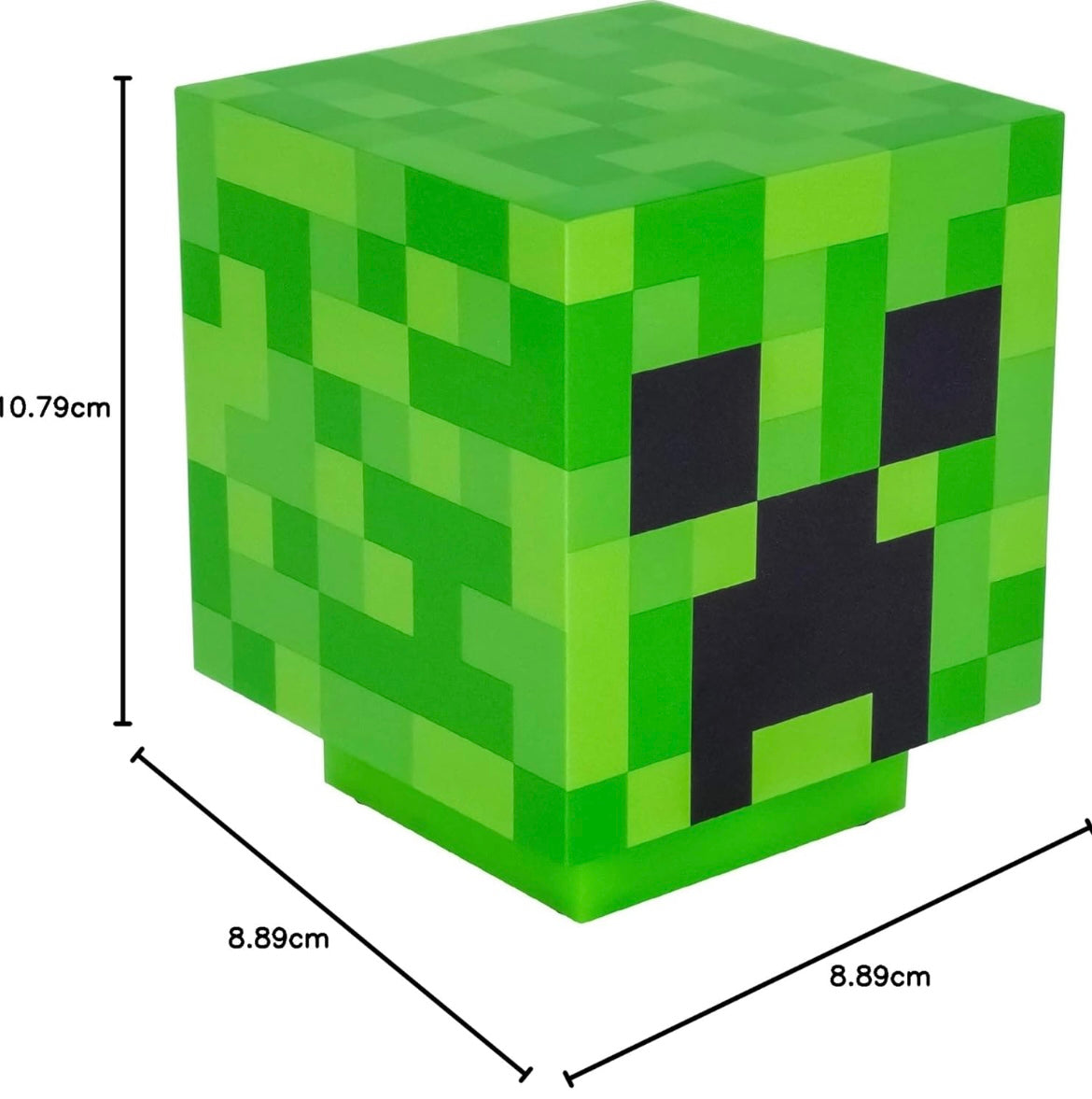 Minecraft Creeper Desk Light with Official Creeper Sounds, Handheld Night Light for Kids Room or Gamer Décor