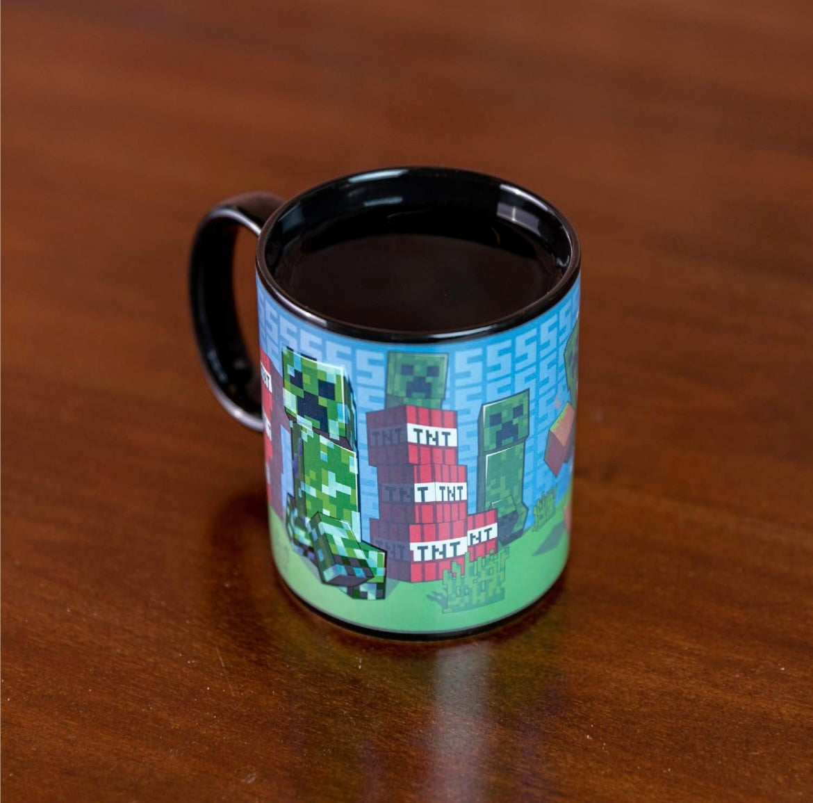 Minecraft Creeper Heat Change Synthetic Mug, 295 ml