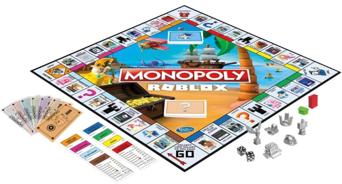 Monopoly: Roblox 2022 Edition Game, Monopoly Board Game, Buy, Sell, Trade Popular Roblox Experiences