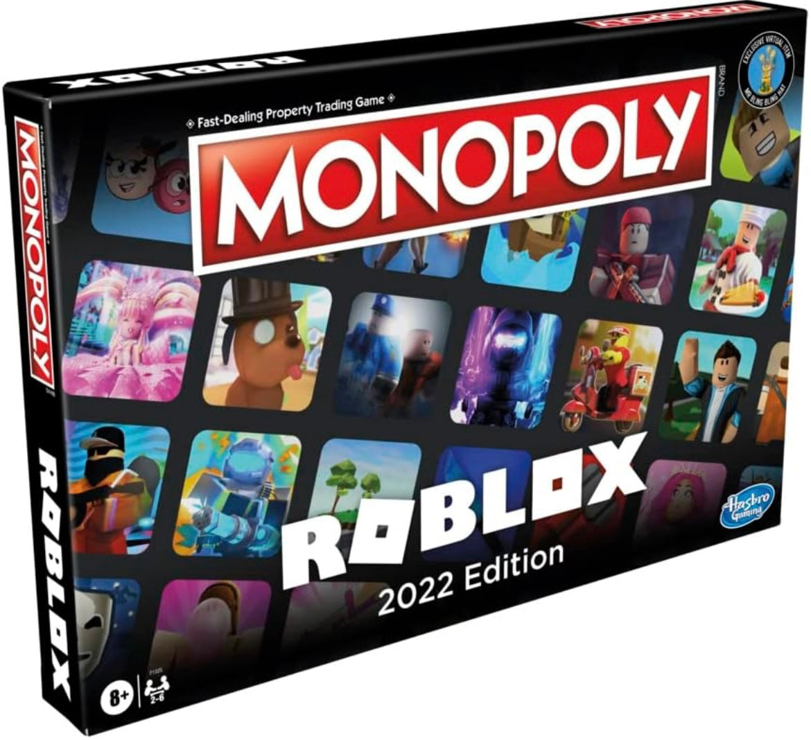 Monopoly: Roblox 2022 Edition Game, Monopoly Board Game, Buy, Sell, Trade Popular Roblox Experiences