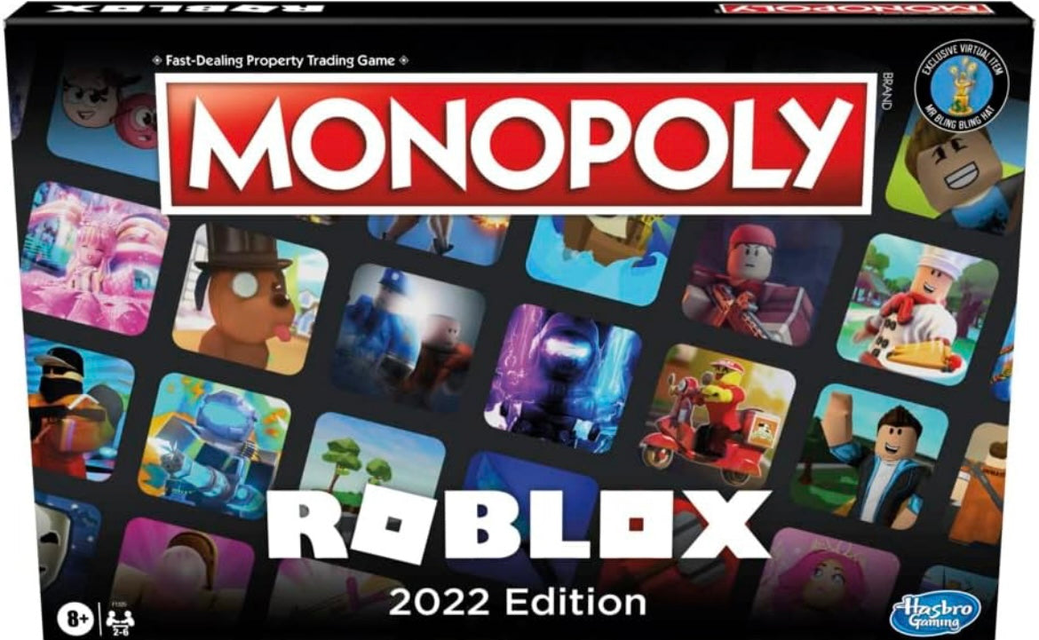 Monopoly: Roblox 2022 Edition Game, Monopoly Board Game, Buy, Sell, Trade Popular Roblox Experiences