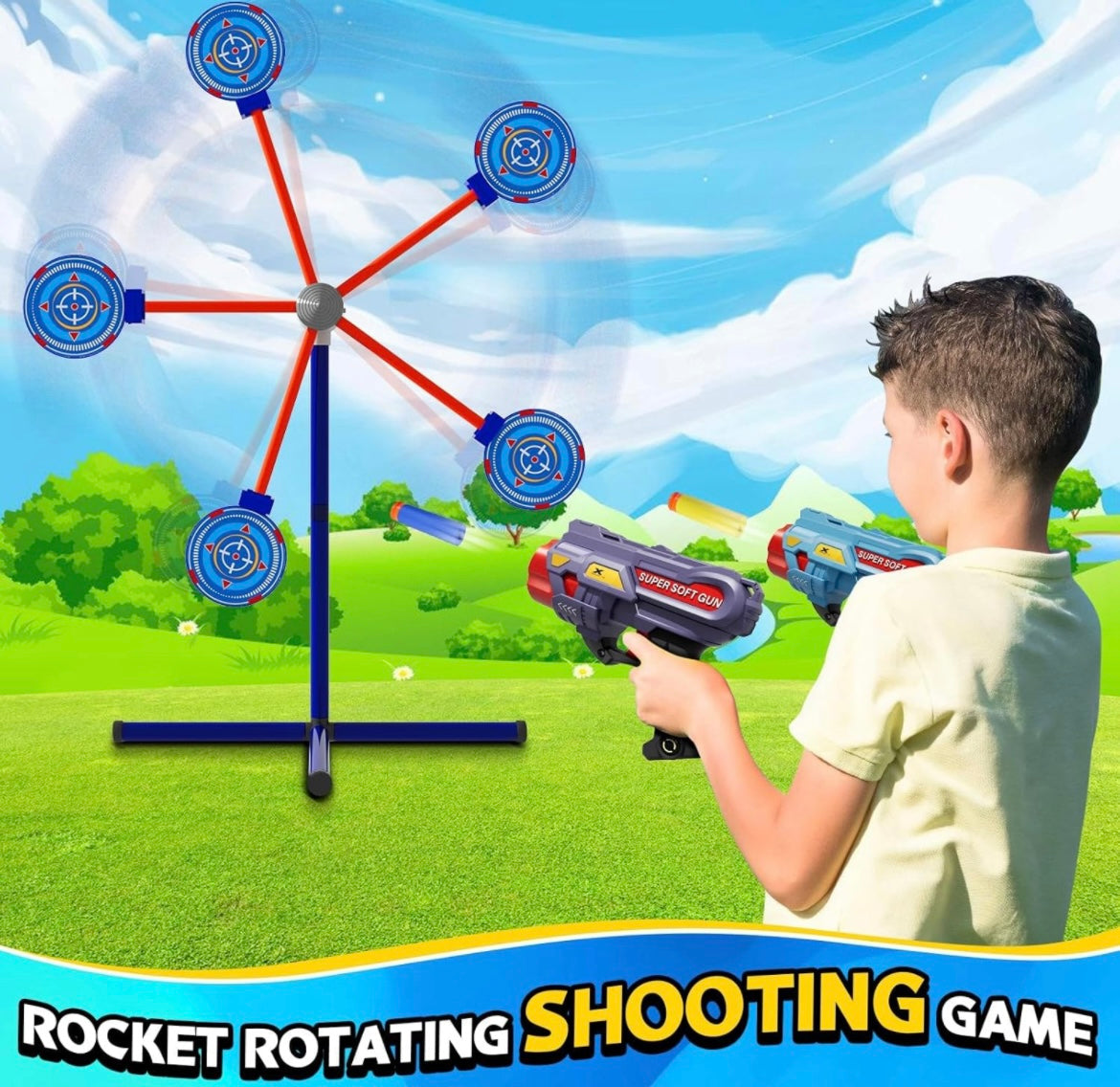 M&LD Rocket Shooting Games Toys