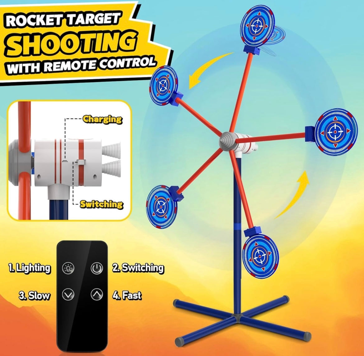 M&LD Rocket Shooting Games Toys