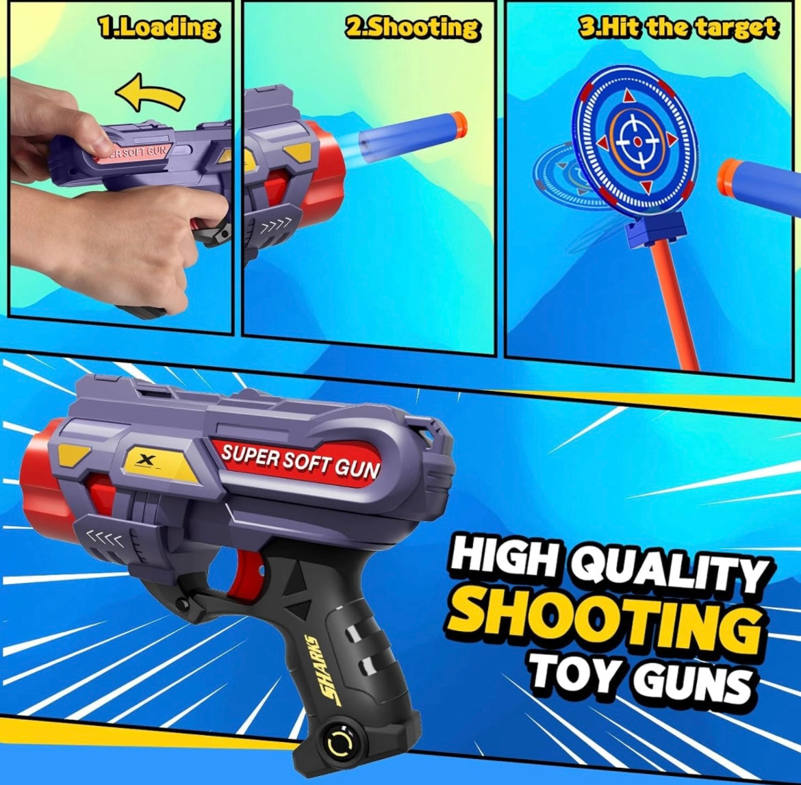 M&LD Rocket Shooting Games Toys