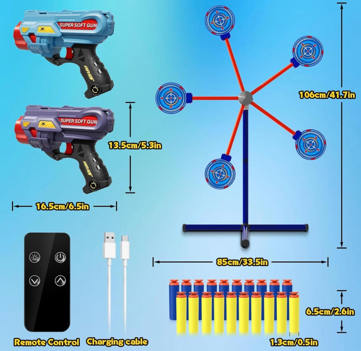 M&LD Rocket Shooting Games Toys