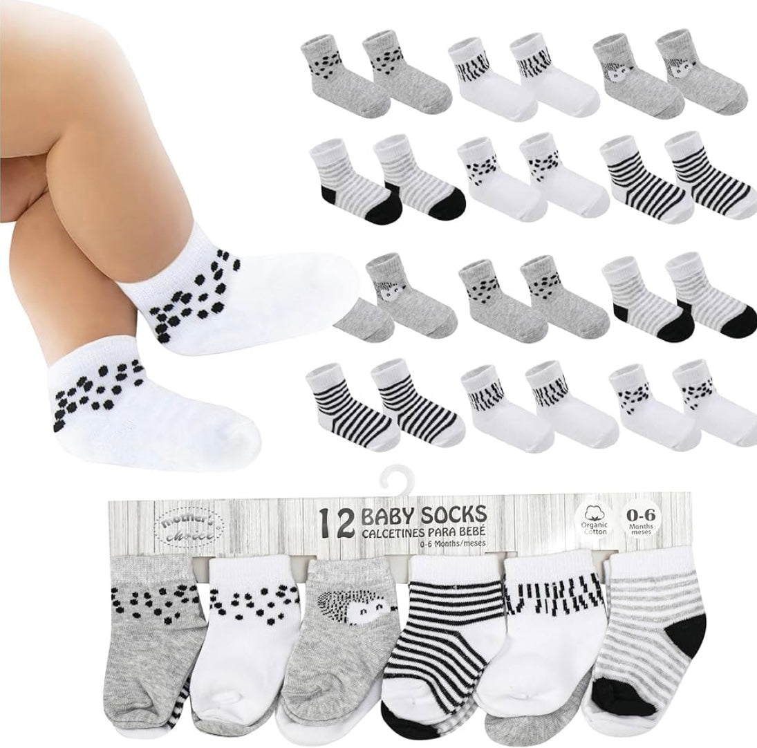 Baby Socks 0-6 Months