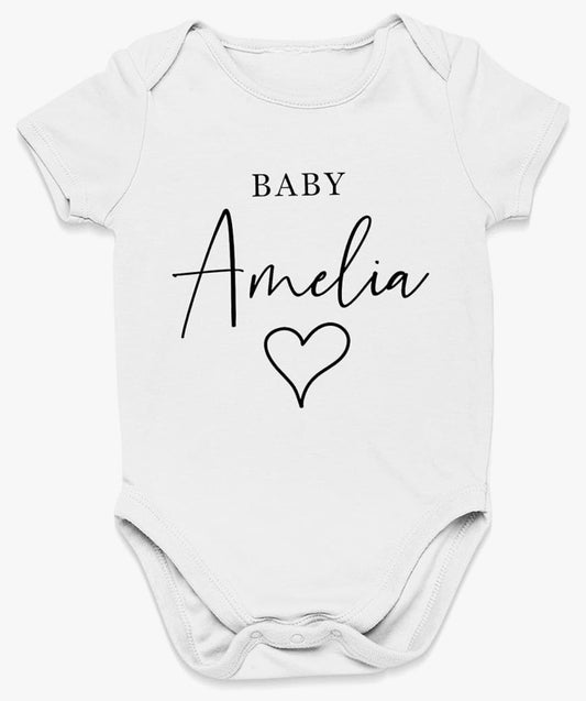 Personalised Newborn Babygrow