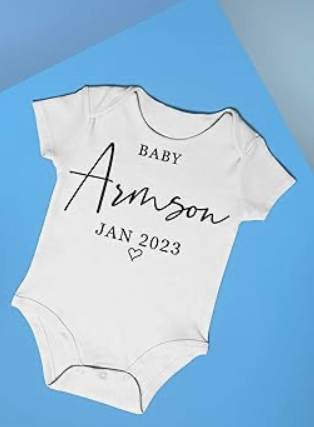 Personalised Baby Babygrow