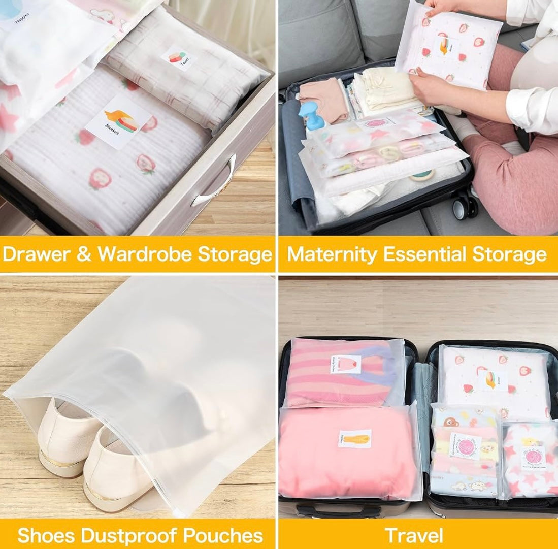 24 Pcs Hospital Maternity Bags with Stickers