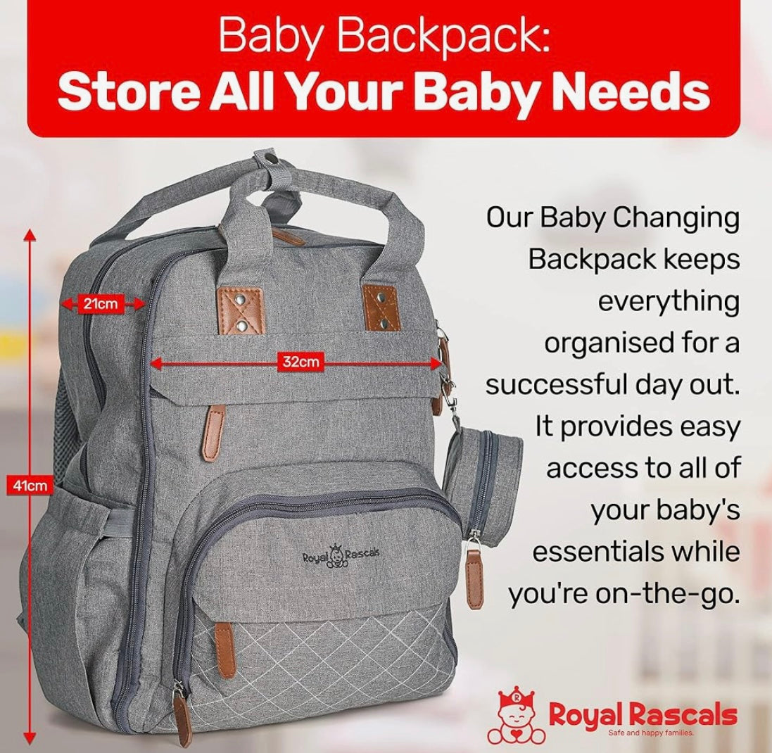 Royal Rascals Baby Changing Backpack