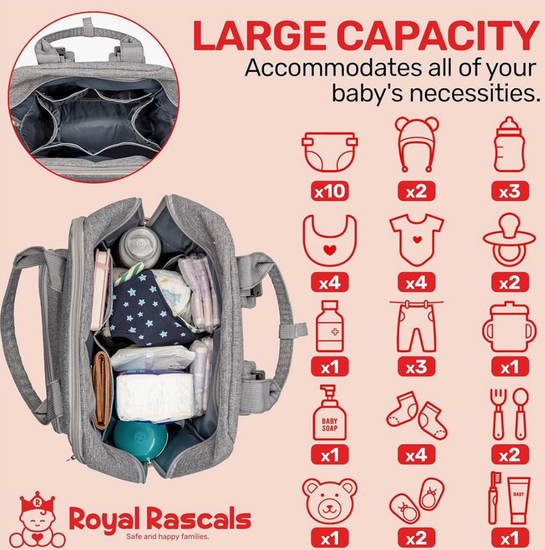 Royal Rascals Baby Changing Backpack