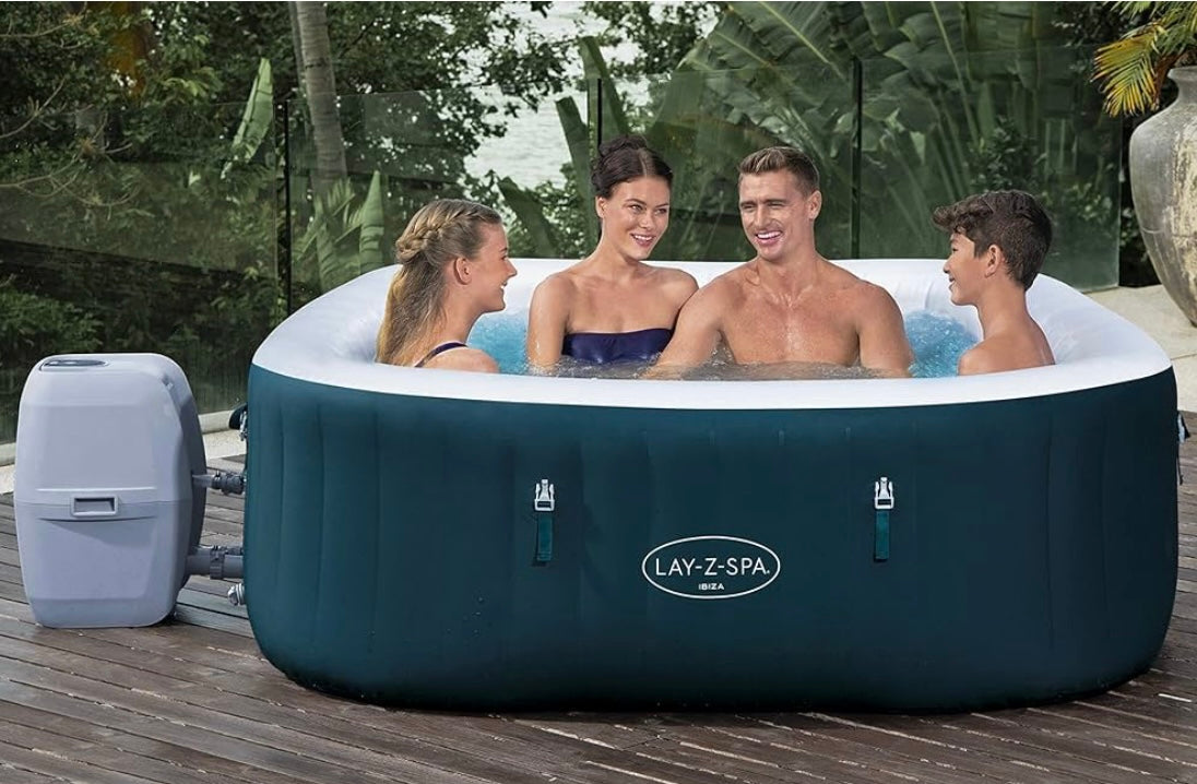 Lay-Z-Spa Ibiza AirJet Inflatable Hot Tub Spa