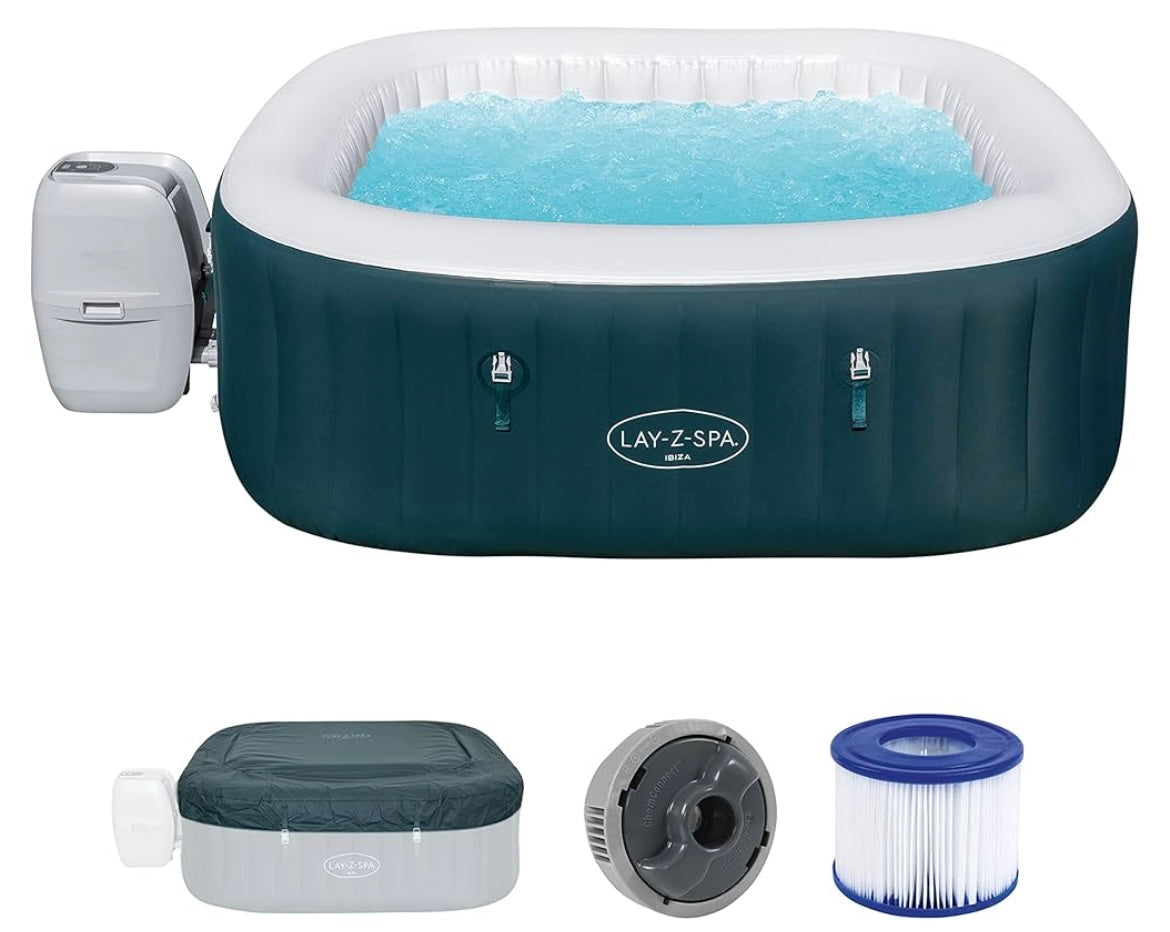 Lay-Z-Spa Ibiza AirJet Inflatable Hot Tub Spa